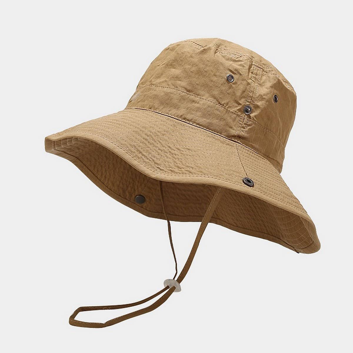 Vintage Wide Brim Sun Hat with Wind Strap_CWAH3873