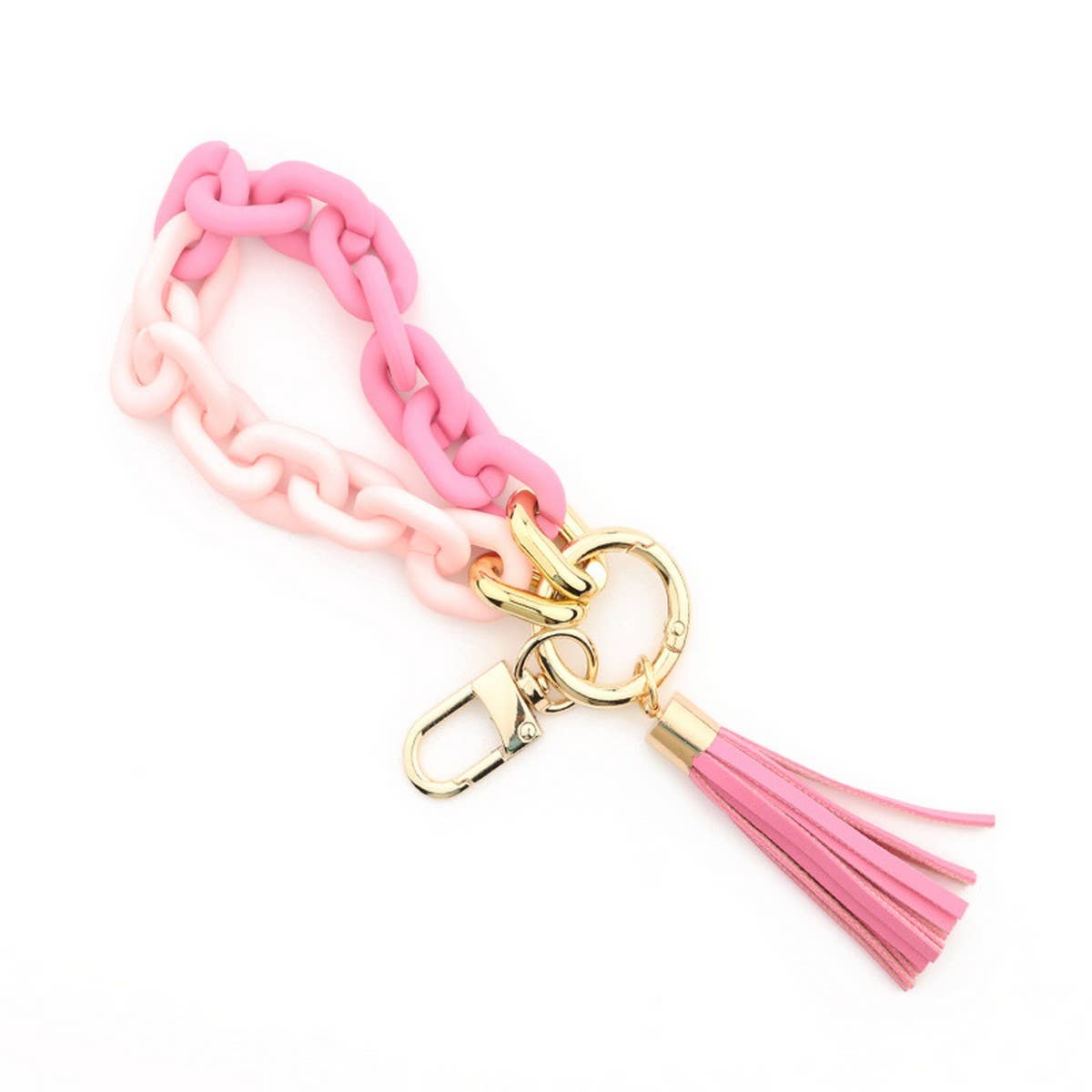 Acrylic Bracelet Keychain for Women,Colorful Beaded_CWAB5009