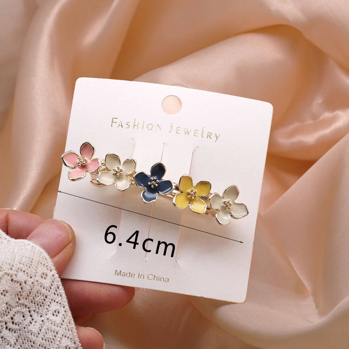 SWEET FLOWER SIDE CLIP SPRING CLIP HAIRPIN