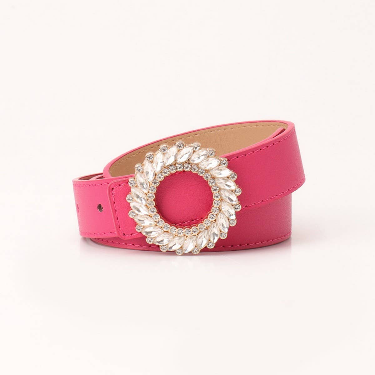 CLASSIC RHINESTONE BUCKLE BELTS FOR WOMEN_CWABE0390