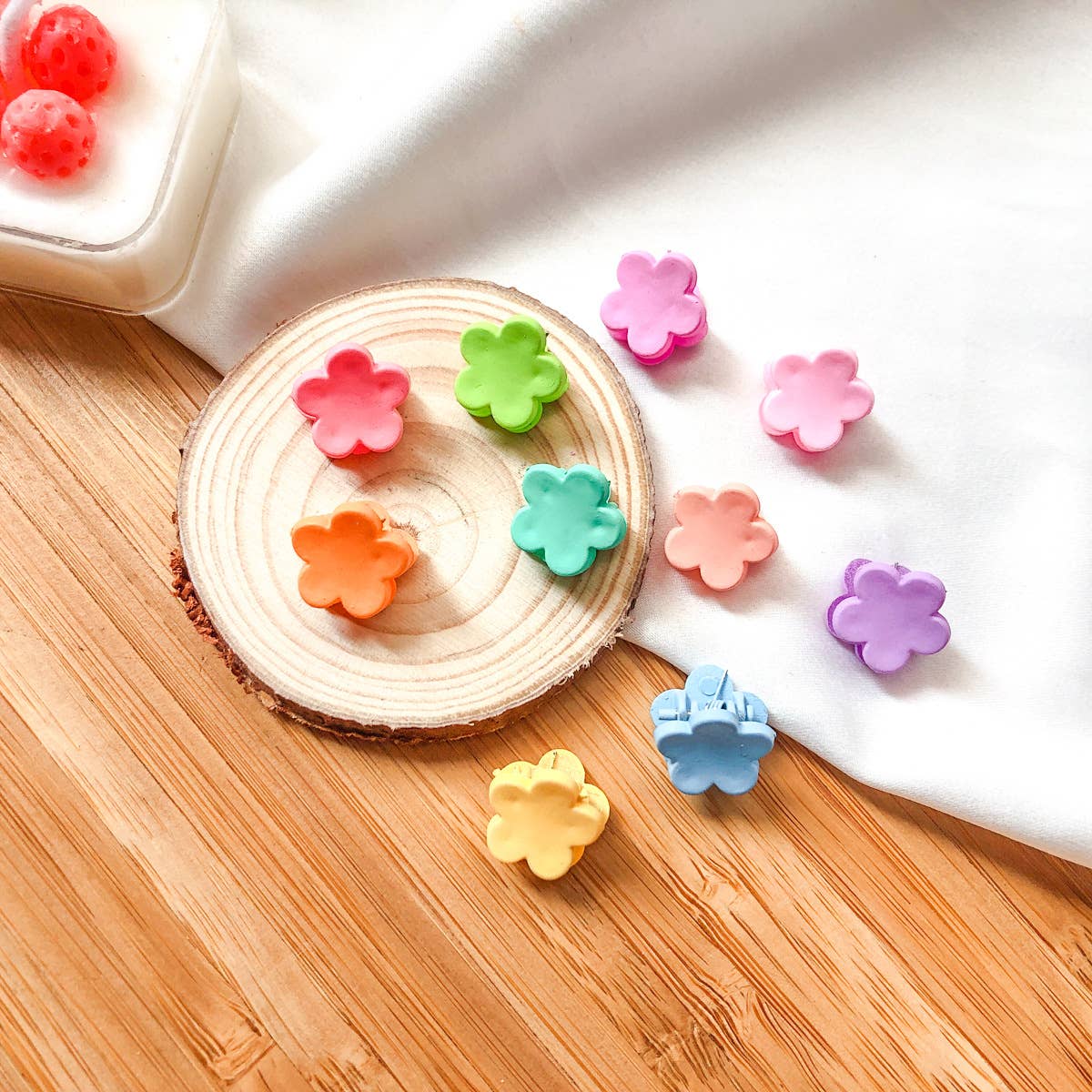 Sweet candy-colored hair clip ten-piece set