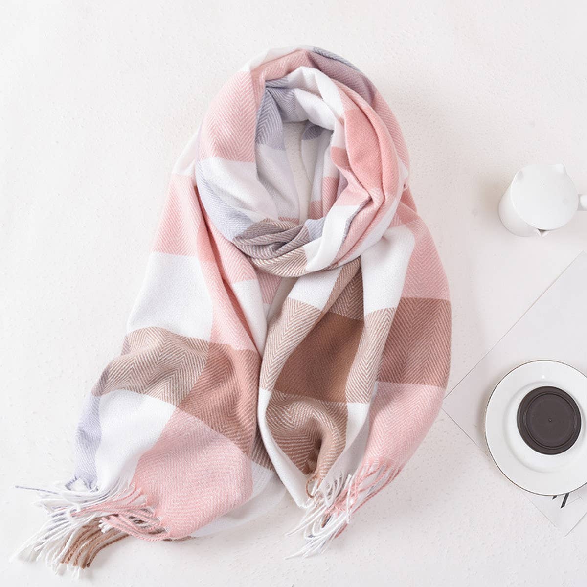 Plaid Winter Scarf ??Cute Unisex Wrap_CWASC0400