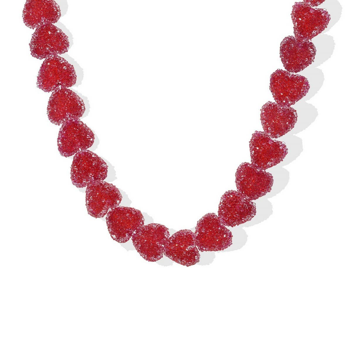 Candy Heart Resin Necklace ??Cute & Colorful Chic_CWMM6958