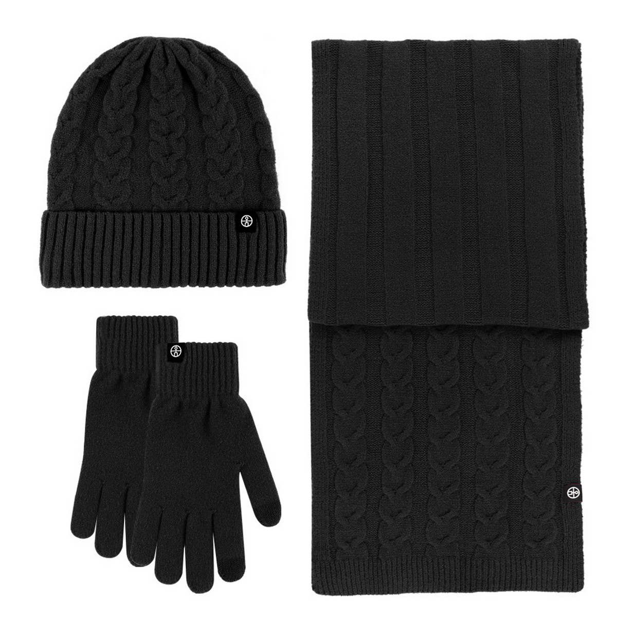 NEW SOLID COLOR WOOL KNITTED WARM THREE-PIECE SUIT_CWMM2776