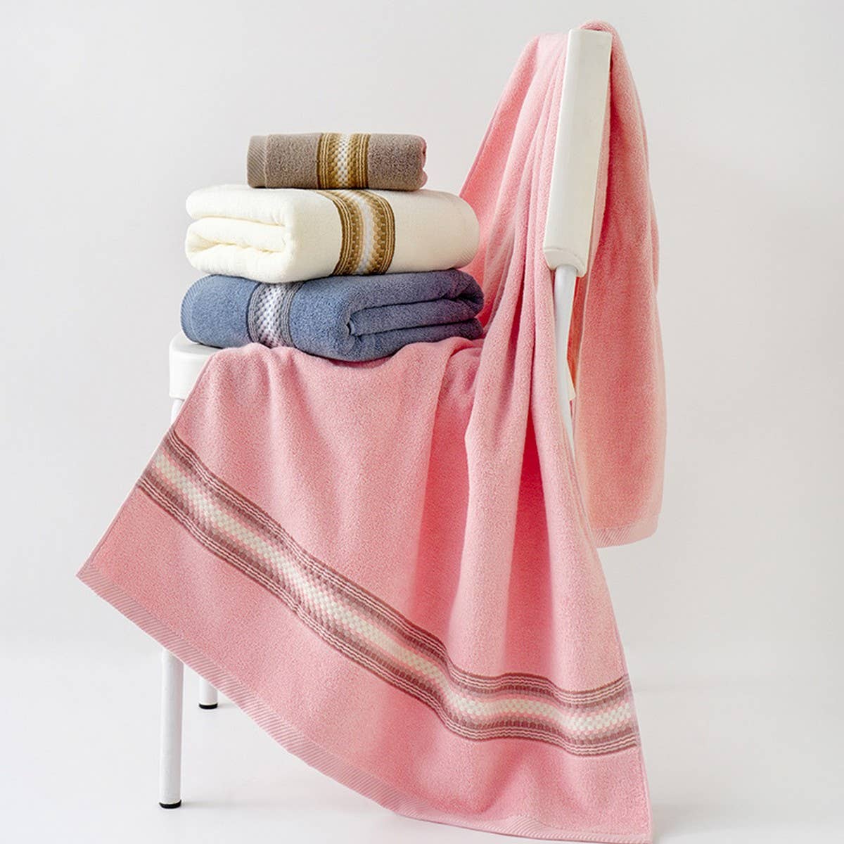 HOME-USE PURE COTTON THICKENED ADULT BATH TOWEL