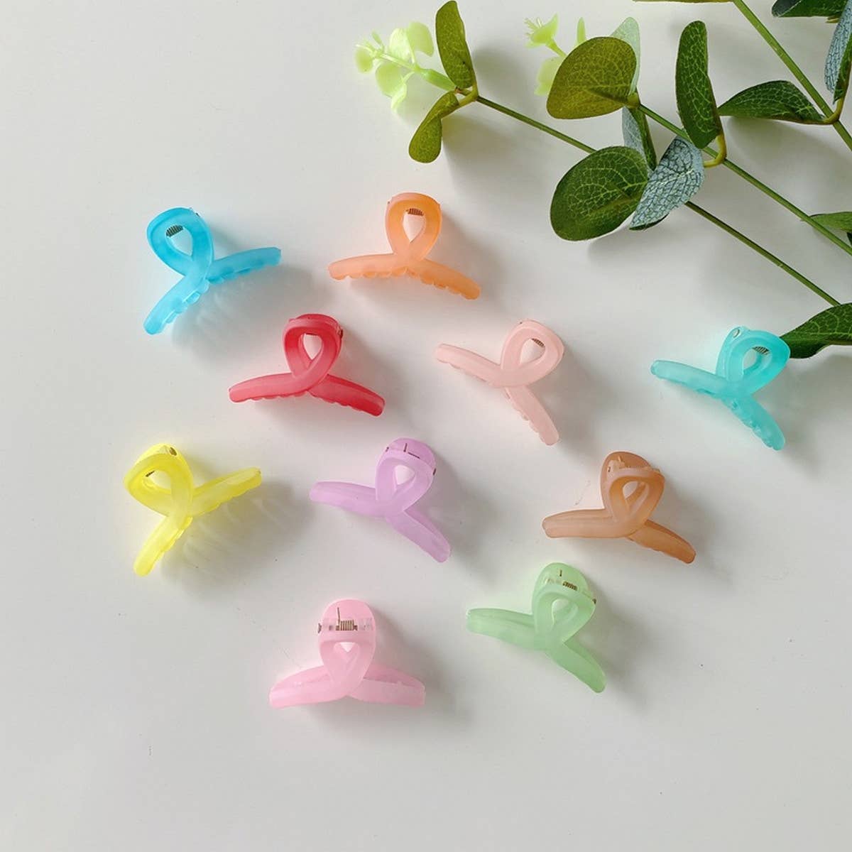 CHILDREN'S COLORFUL FROSTED CANDY COLOR HAIRPIN