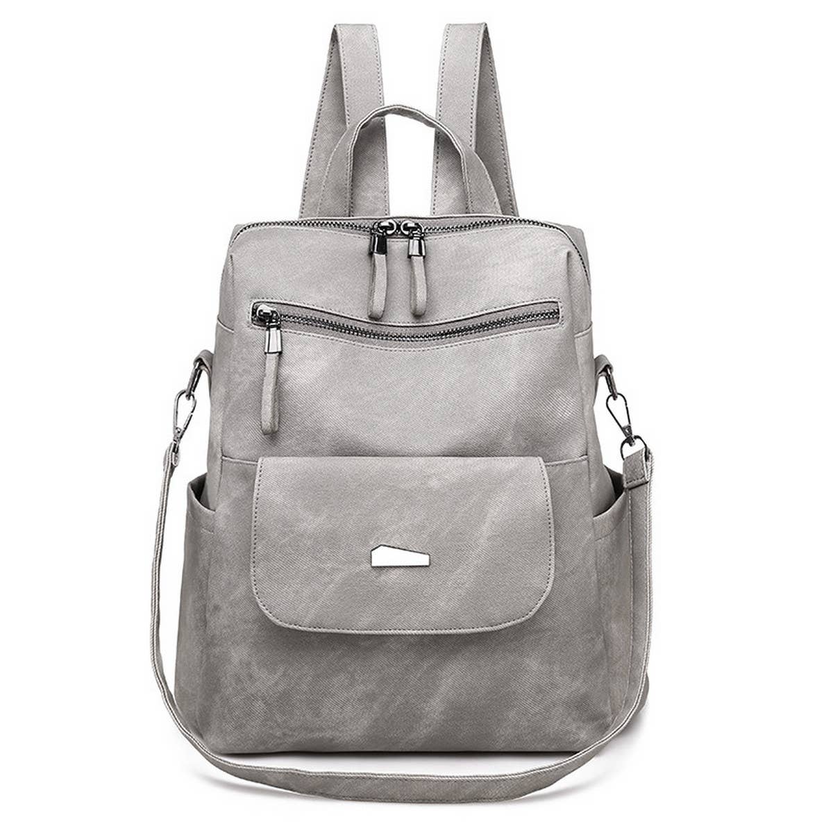 RETRO SOLID COLOR LARGE CAPACITY BACKPACK_CWAB2876