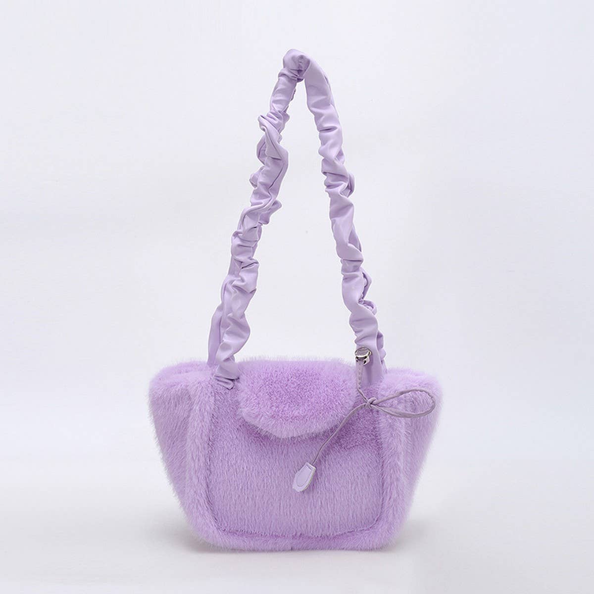 Elegant Fluffy Plush Handbag for Women_CUAB00545