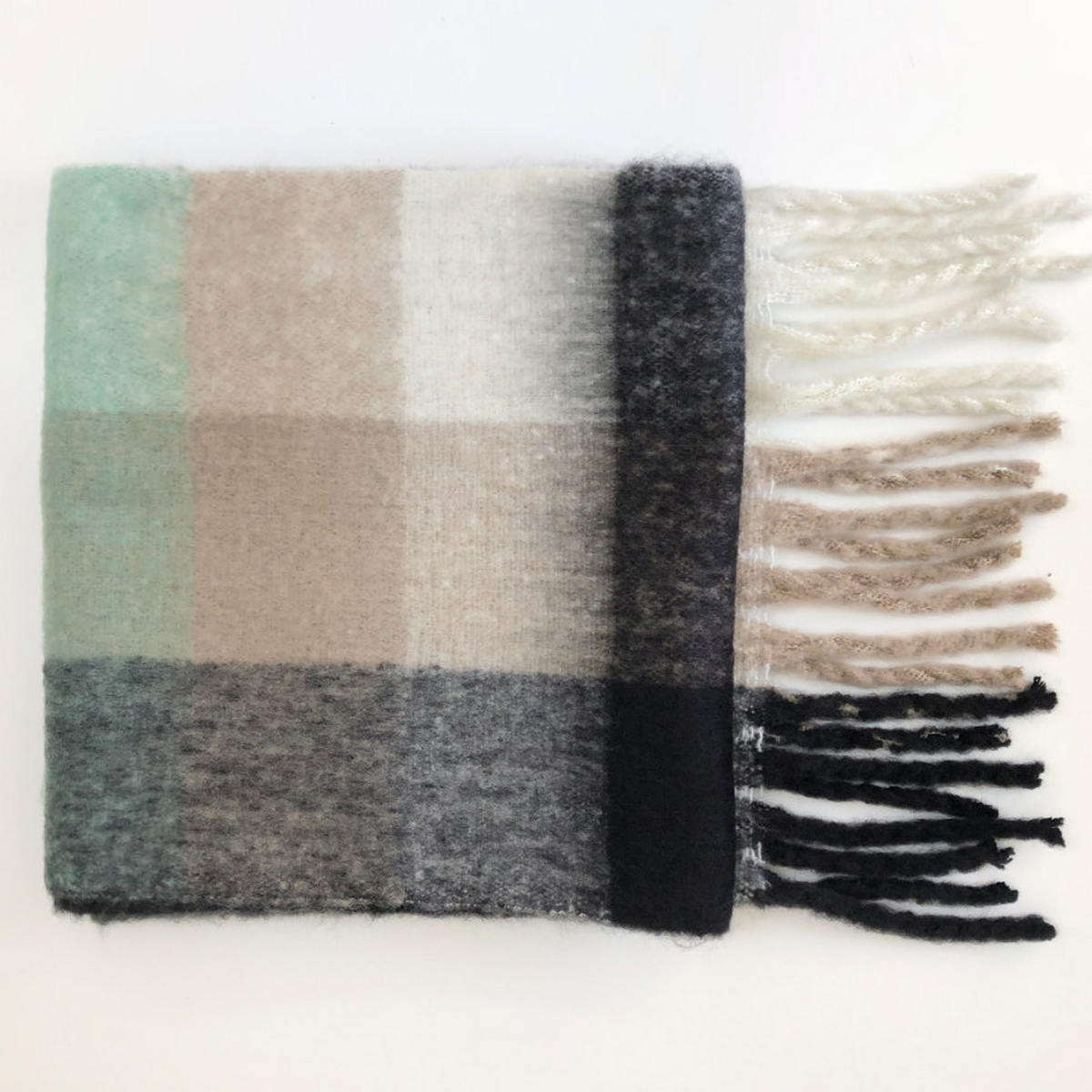Colorful Tartan Scarf ? Cozy Thick Winter Wrap