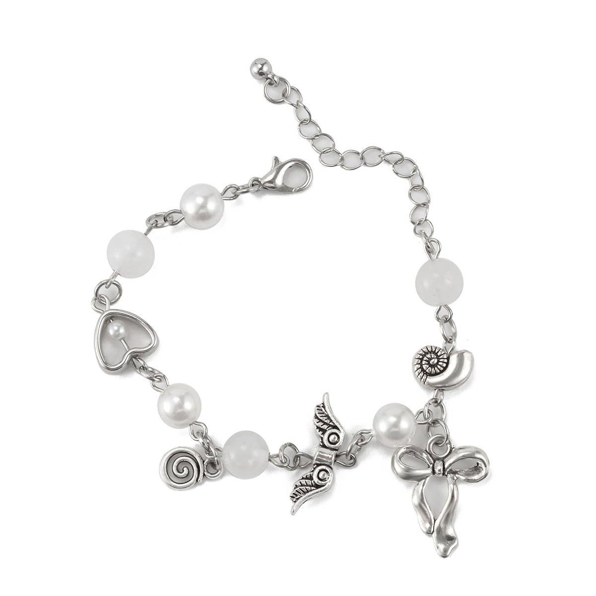 SWEET AND COOL PASTORAL STYLE BOW TASSEL BRACELET