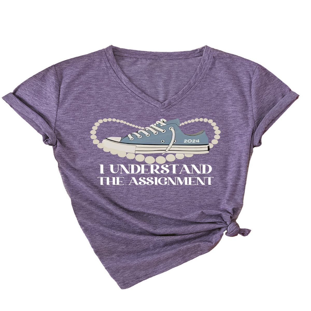 Women's Casual Tee ? Assignment Graphic Print