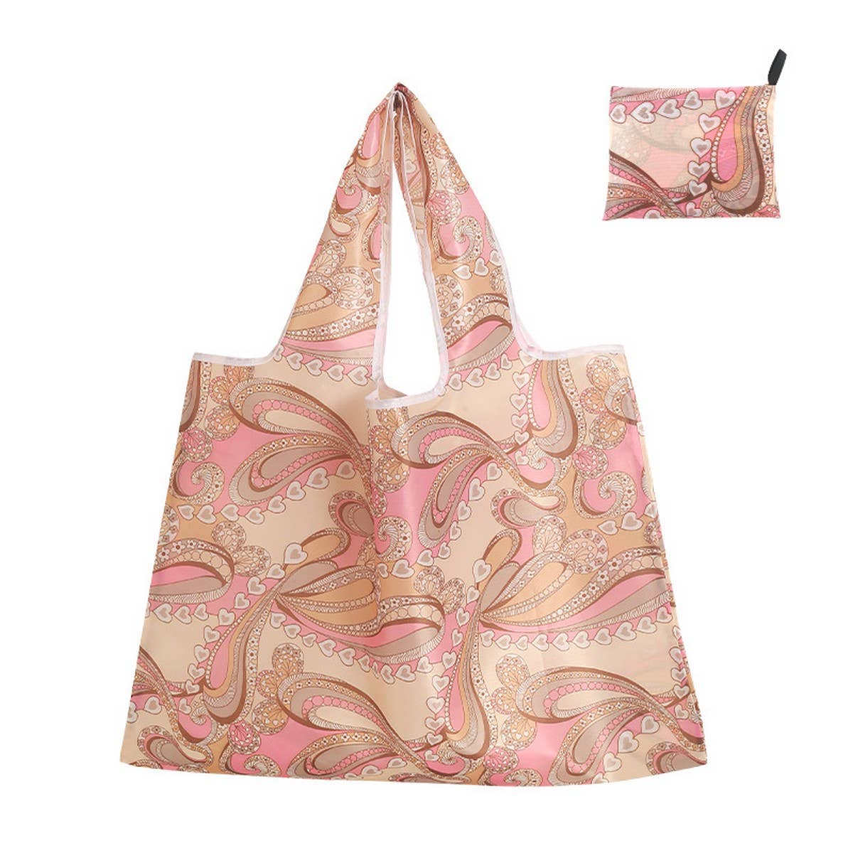 LARGE CAPACITY OXFORD CLOTH FOLDING SHOPPING BAG_CWAB3462