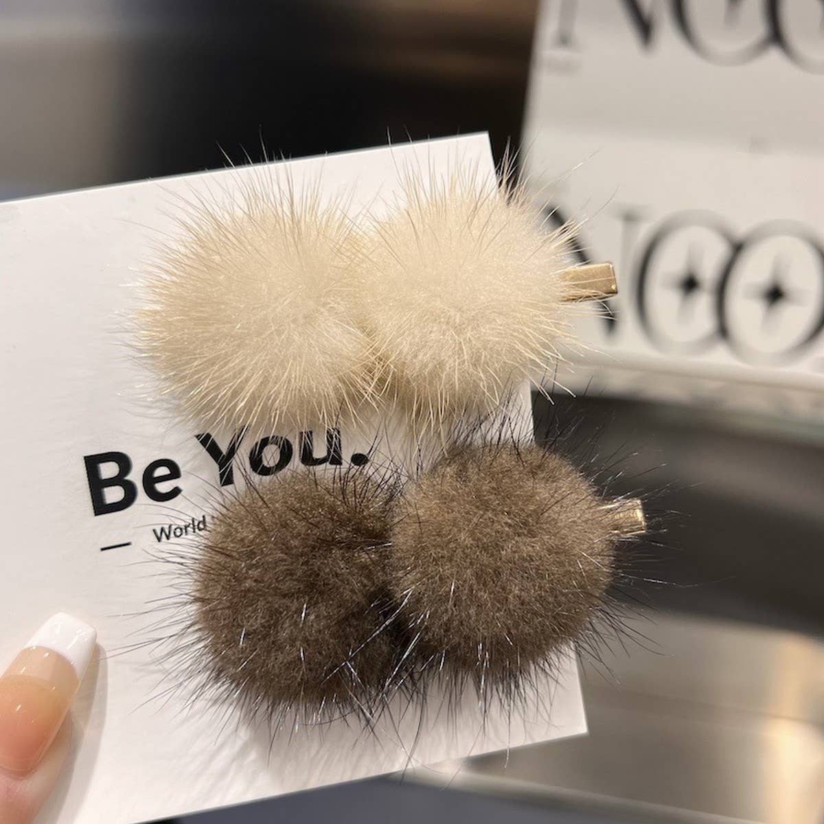 CUTE FURRY HAIRPIN DUCKBILL CLIP BANGS HAIRPIN