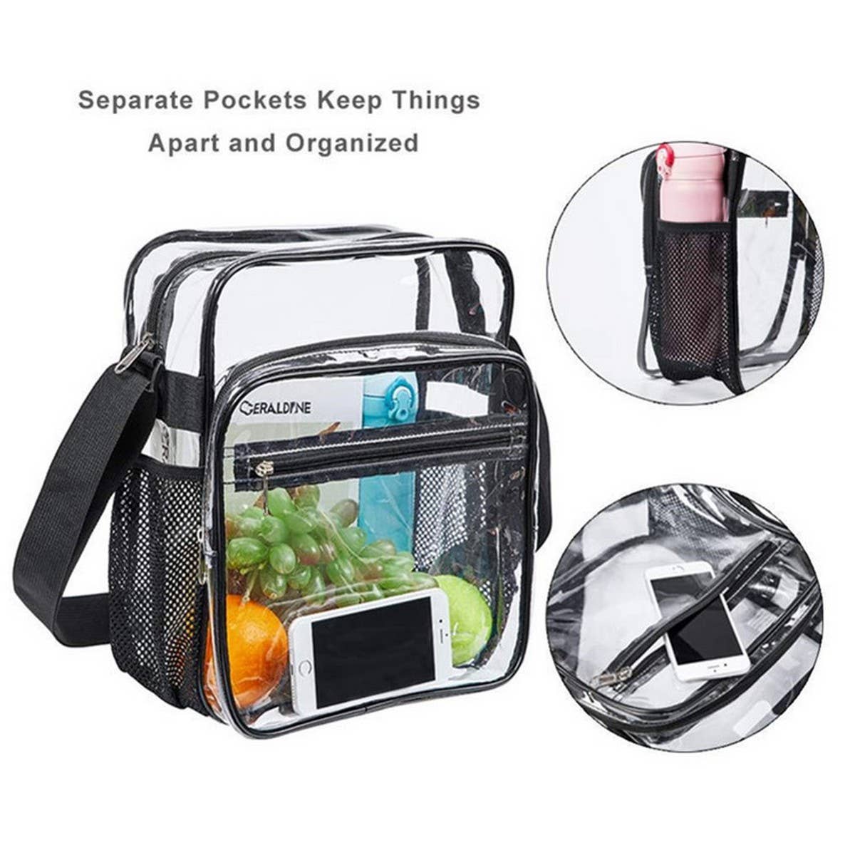 TRANSPARENT CROSSBODY BAG PORTABLE SHOULDER BAG_CWAB1315