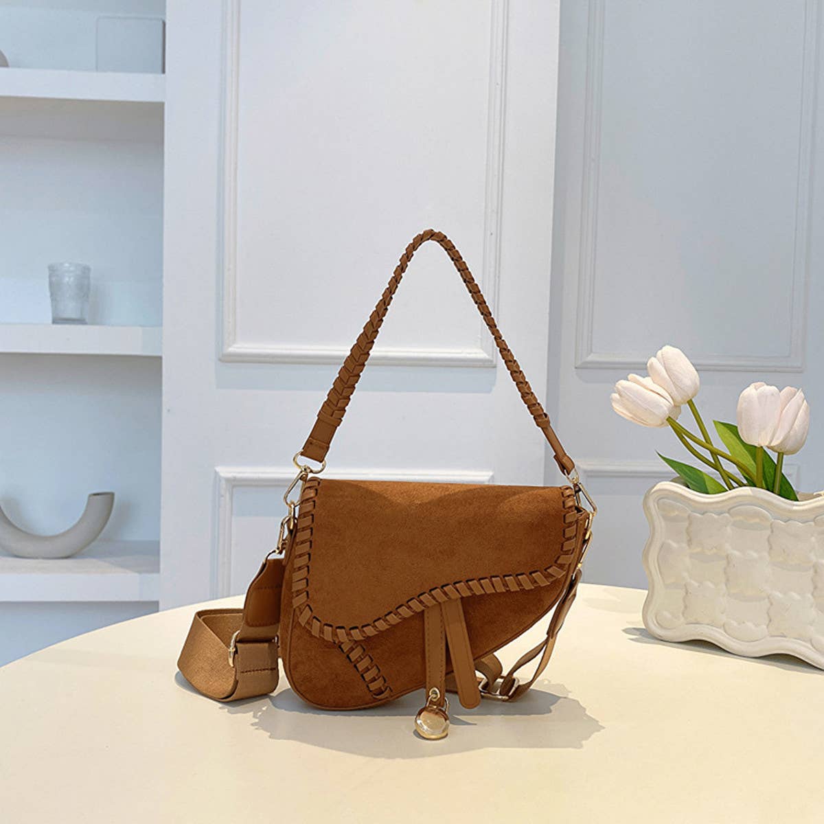 WOMEN FASHIONABLE SHOULDER UNDERARM BAG_CWAB1597