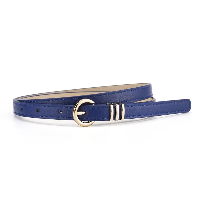 VINTAGE LEATHER SKINNY WOMEN'S BELT