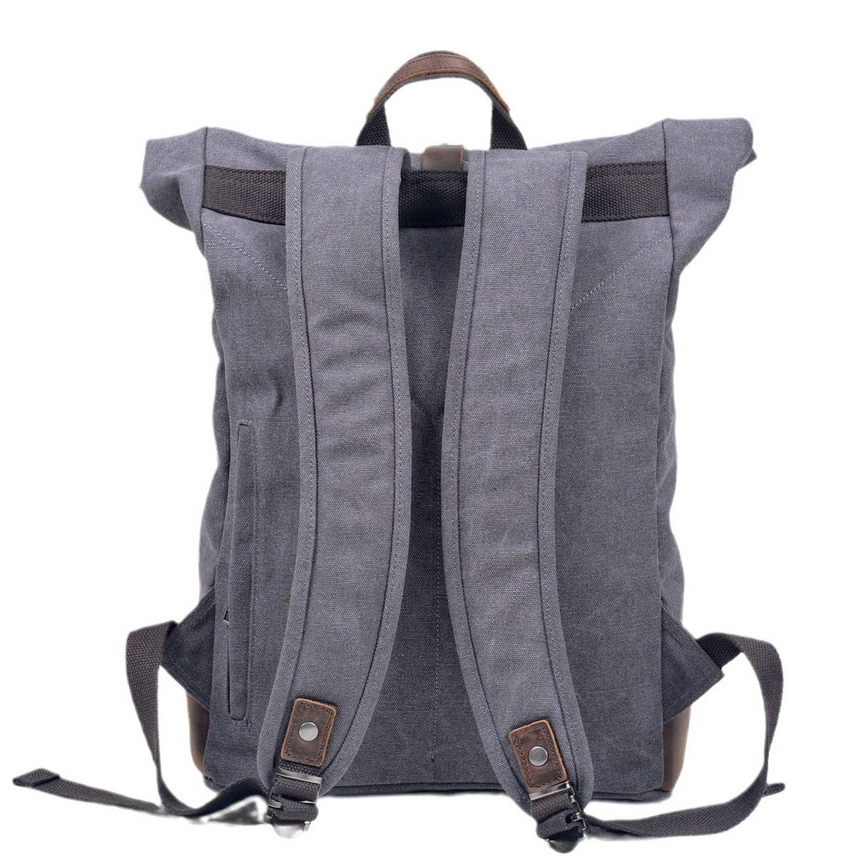 Vintage Waxed Canvas Roll Top Backpack_CWAB5547