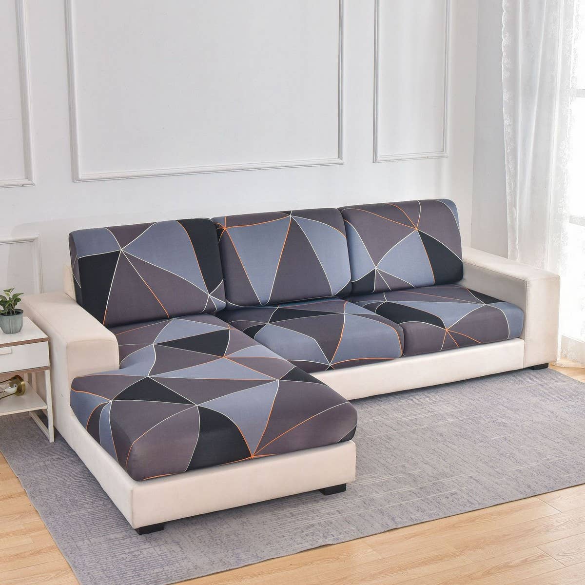 Stretch Printed Sofa Cover, Full Wrap Design_CWMM8308