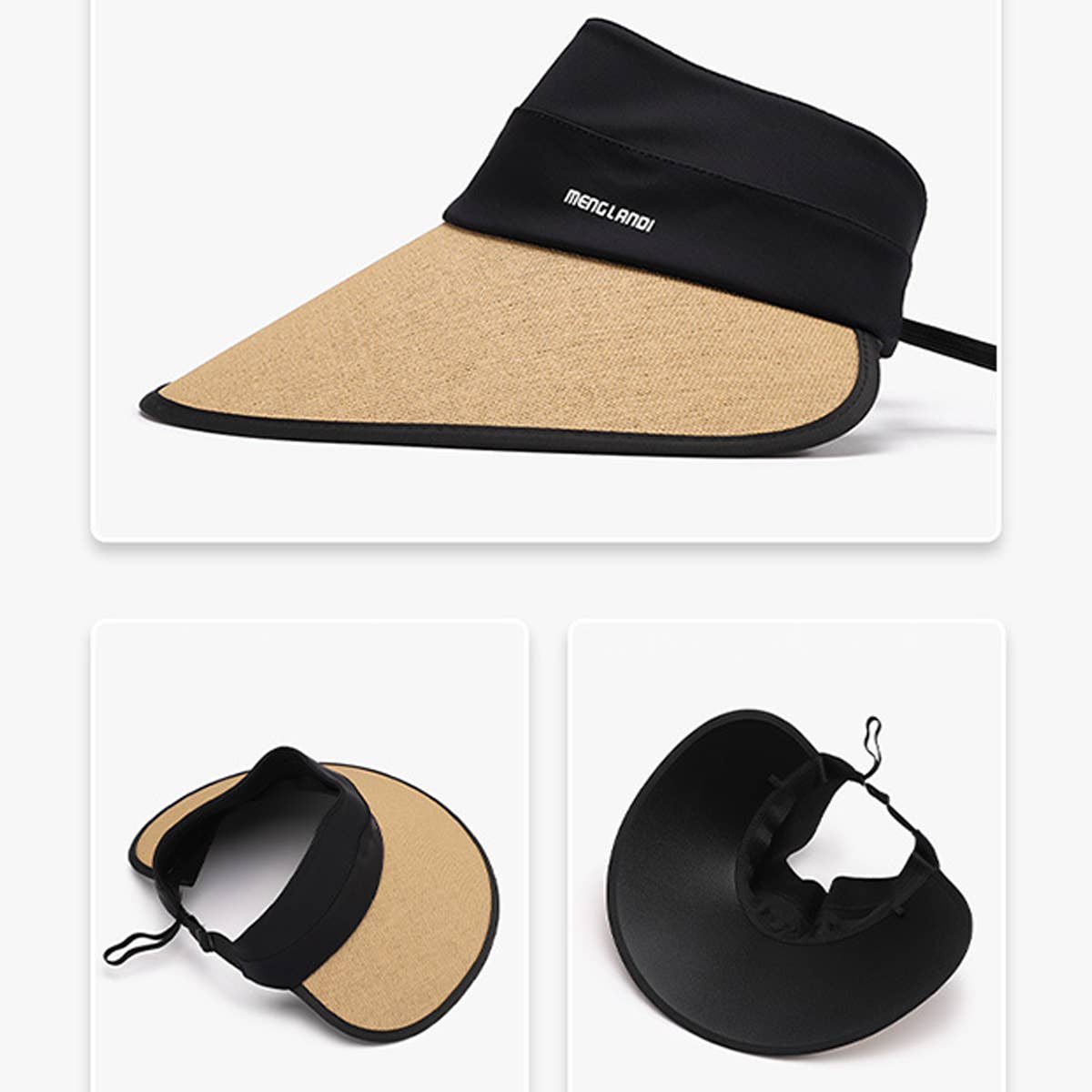 TRAVEL SUN VISOR EMPTY TOP HAT VISOR_CWAH1316