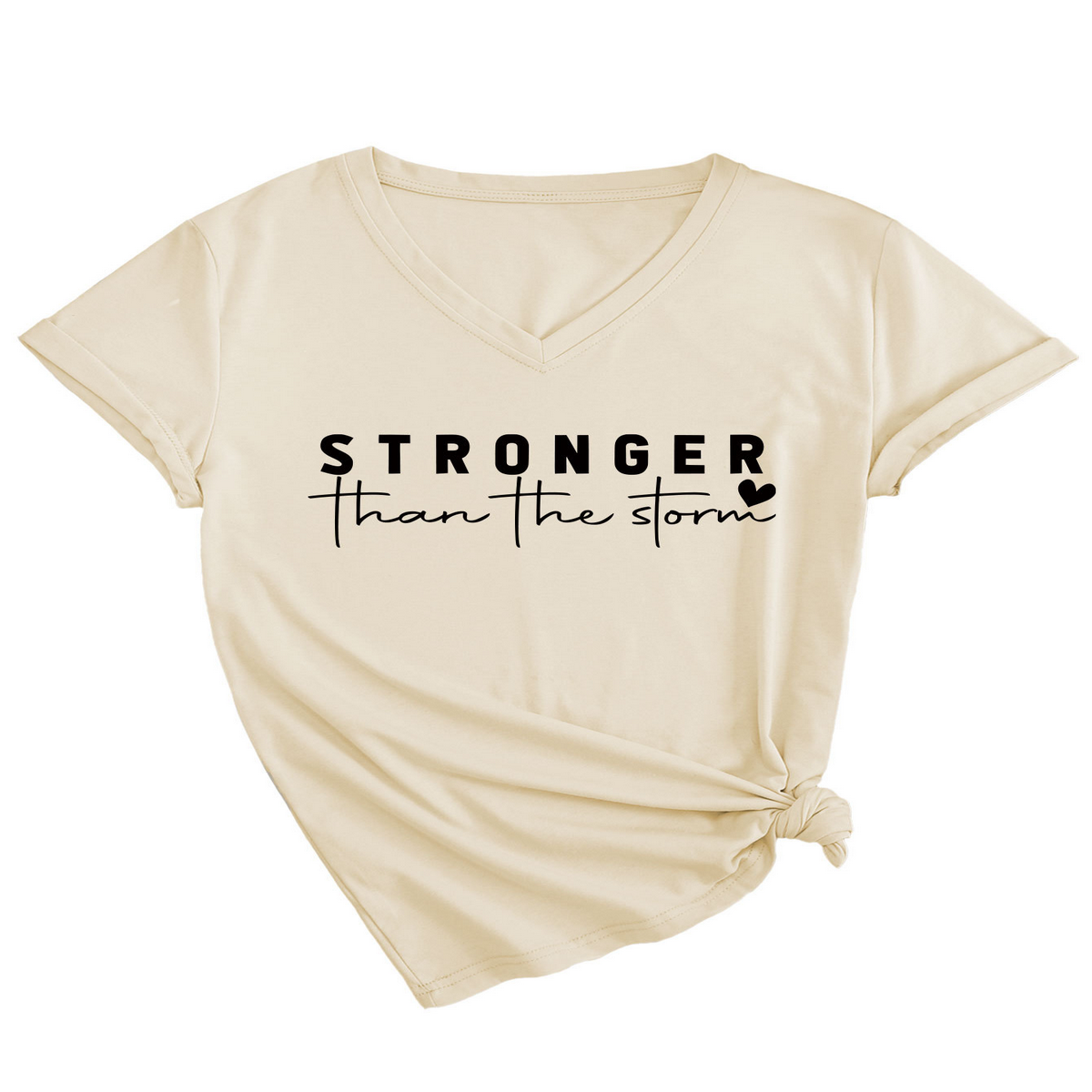 Basic V-Neck Tee for Women, Soft and Stylish_CWTTS1470
