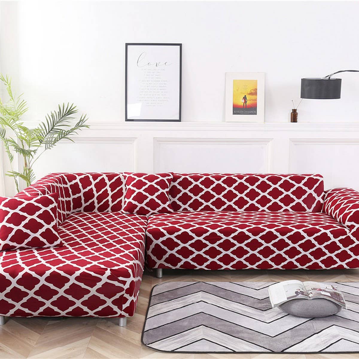 Stretch Sofa Cover, Full Wrap for All Seasons_CWMM8313