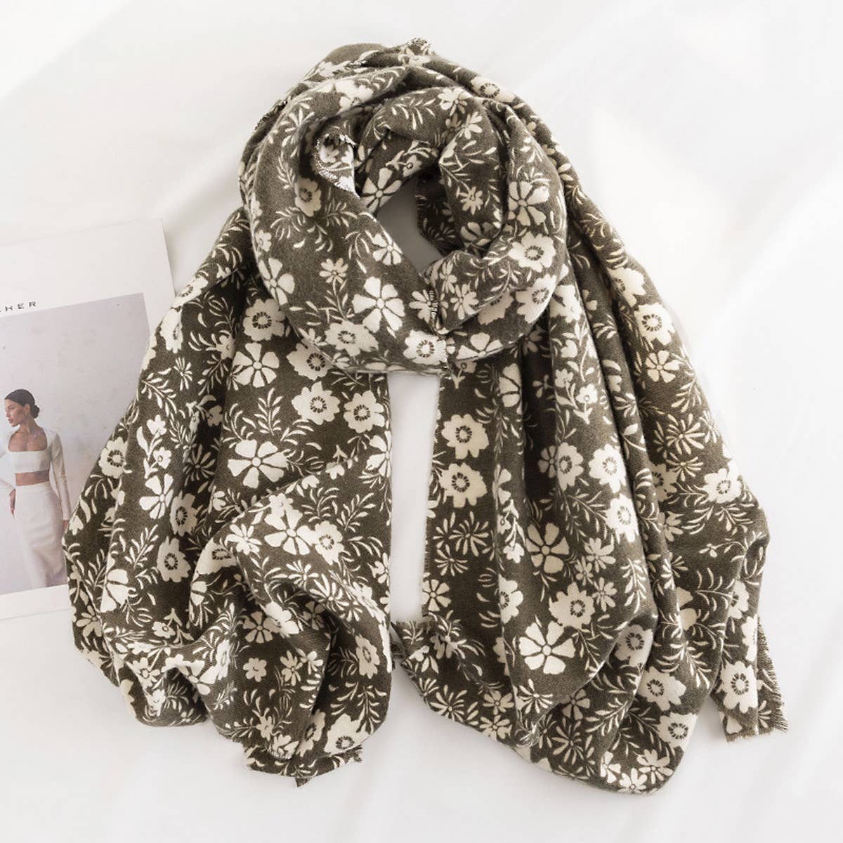 Vintage Knit Scarf - Fall/Winter Couples Wrap