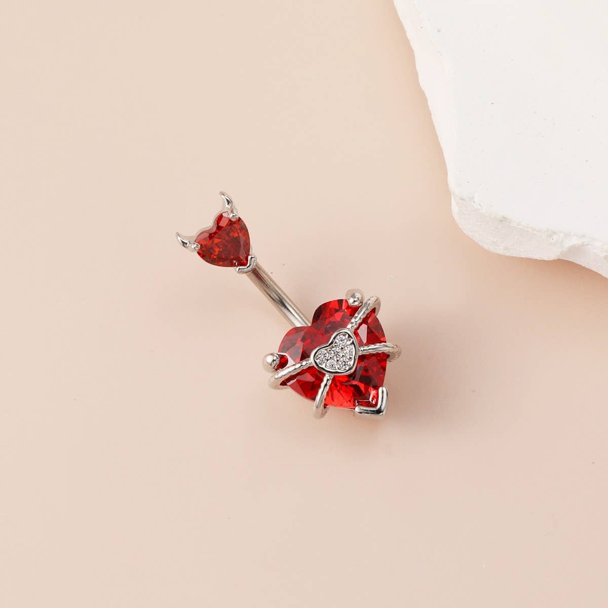 Sweet Stainless Steel Belly Ring Fashion Piercing