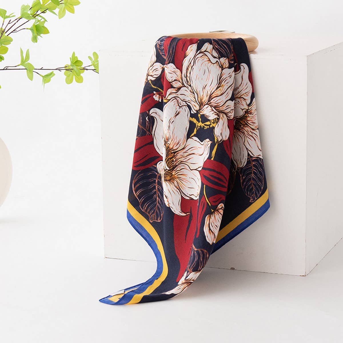 WILD SHIRT FLORAL PRINT SCARF
