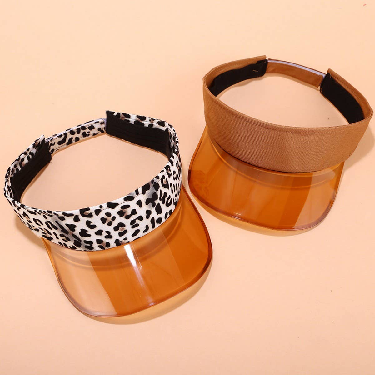 PVC Visor Hat - Summer Sunshade Cap for Beach_CWAH3285