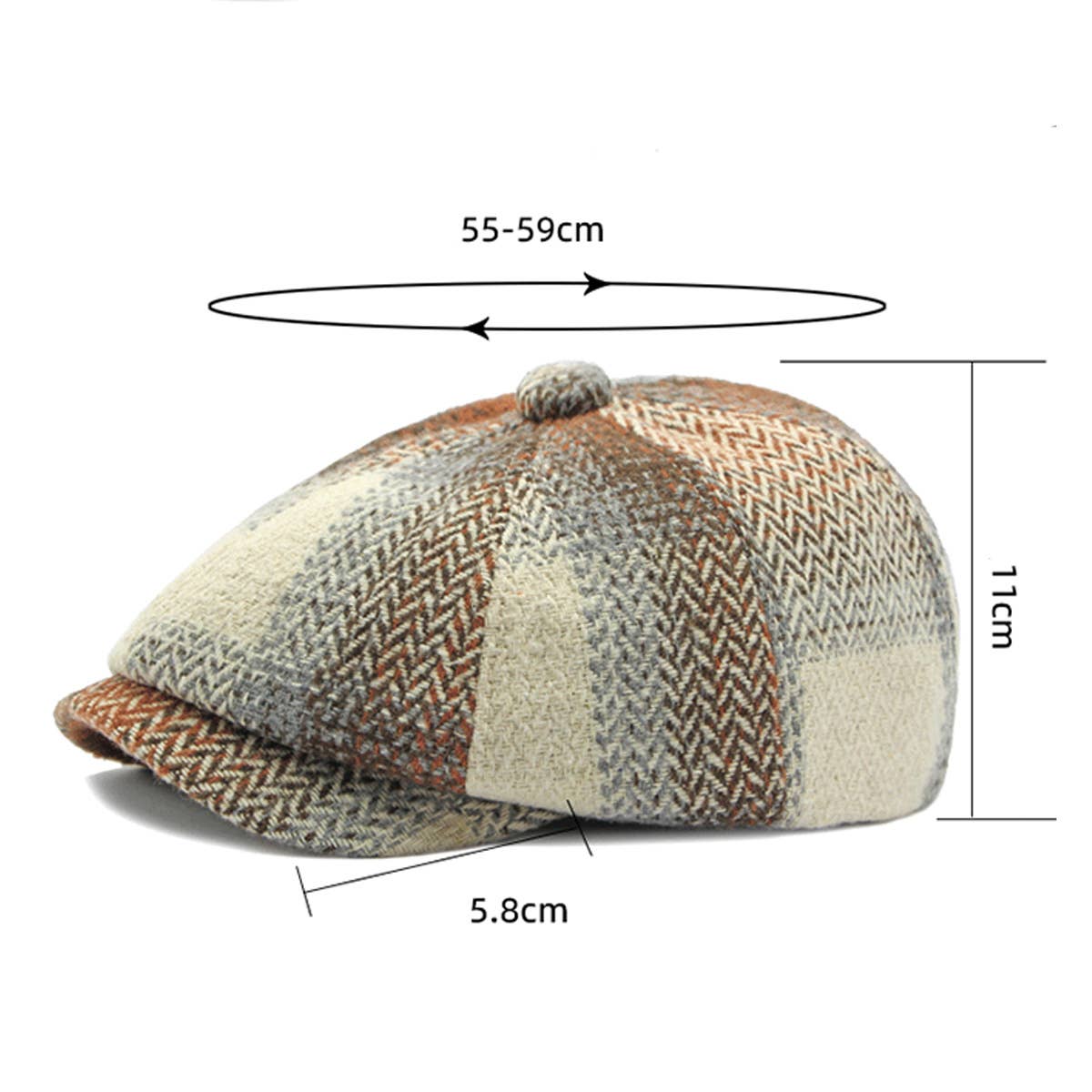 NEW FALL AND WINTER ALL-MATCH FLAT CAP_CWAH1911
