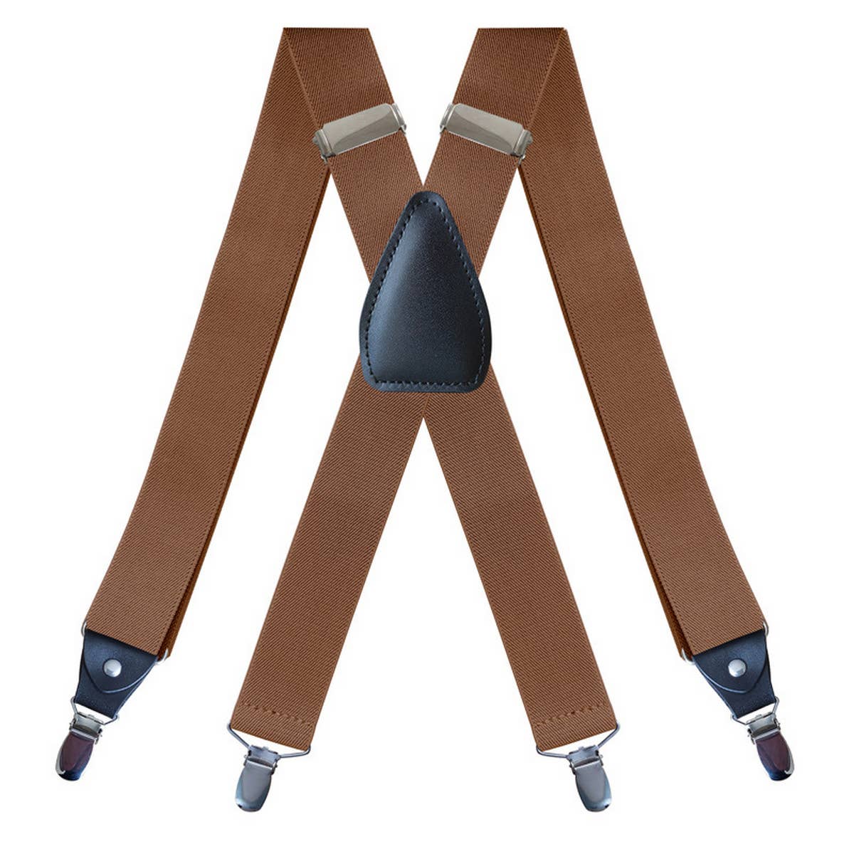 ADJUSTABLE ELASTIC 4-CLIP X-TYPE SUSPENDER CLIP_CWMM1111