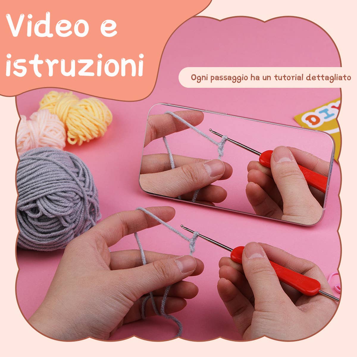 DECORATION ELEPHANT CROCHET MATERIAL PACK