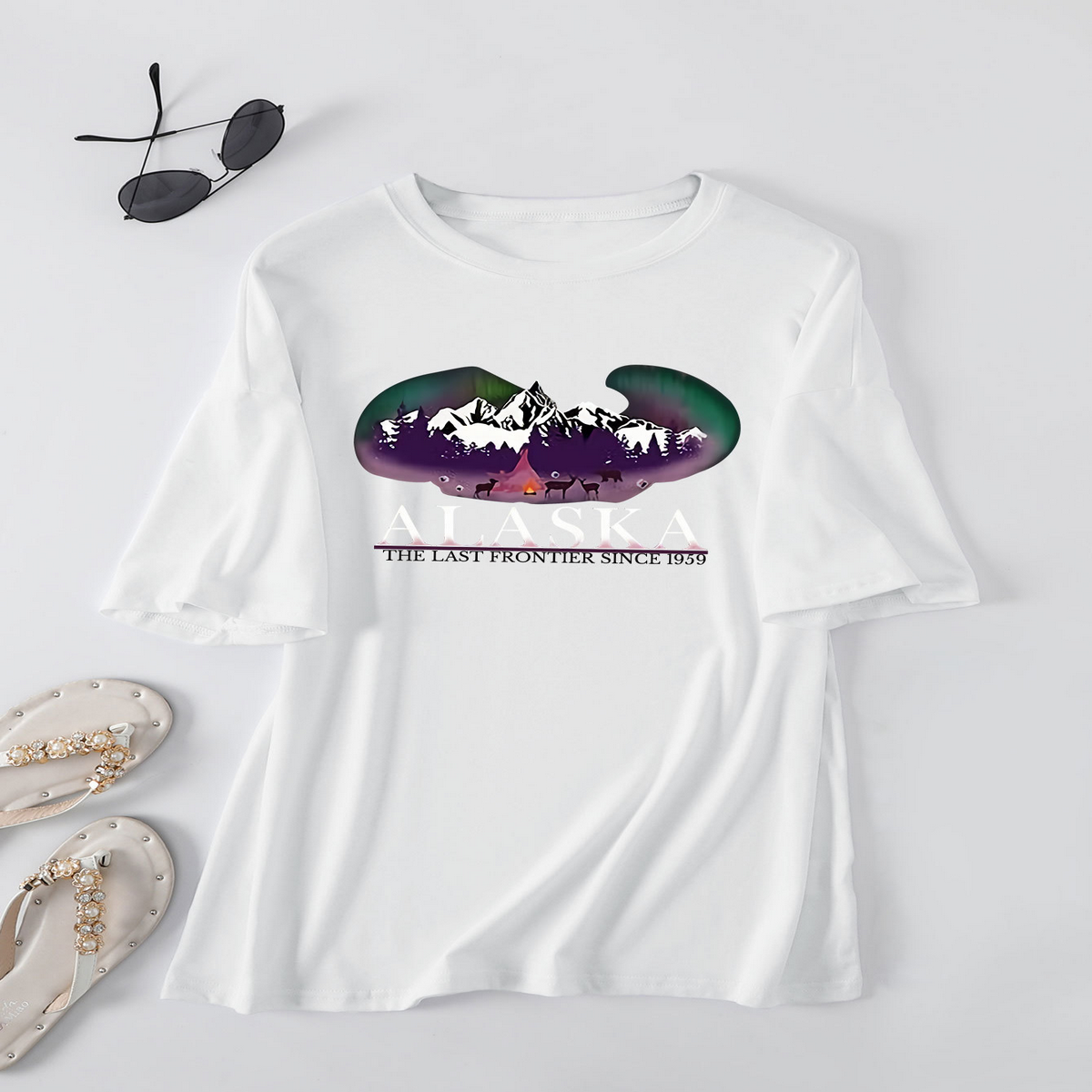 Trendy Plus Size T-Shirt for Women, Loose Fit