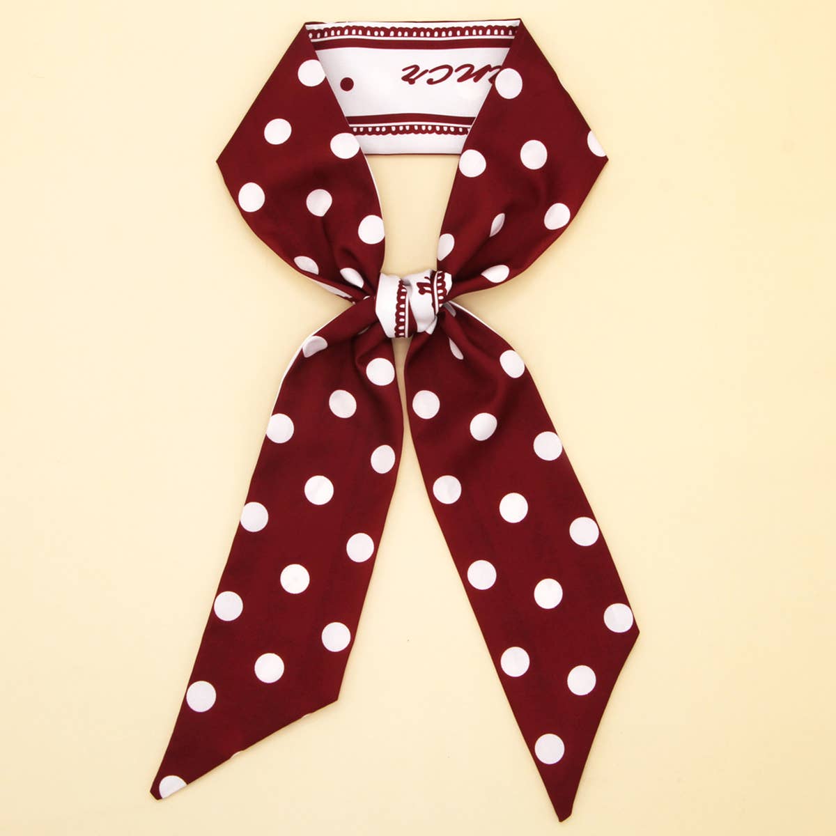 Floral Letter Scarf Hair Tie Ribbon