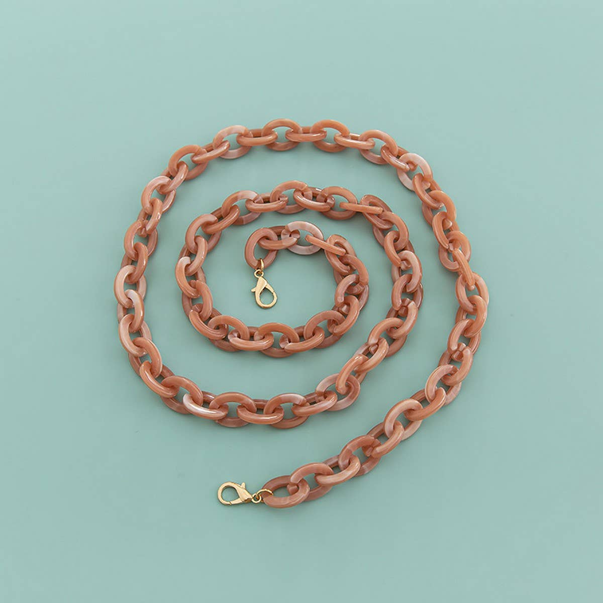 47" Oval 0.67*0.98" Acrylic Chain Bag Strap_CWMM5099