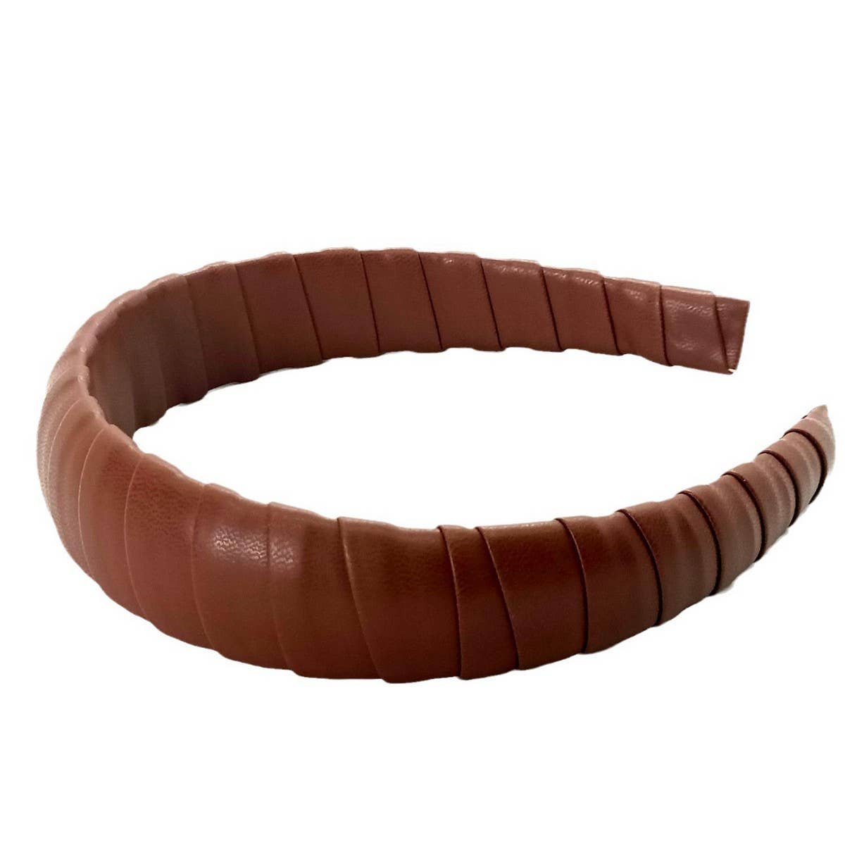 Handcrafted PU Leather Padded High Crown Headband