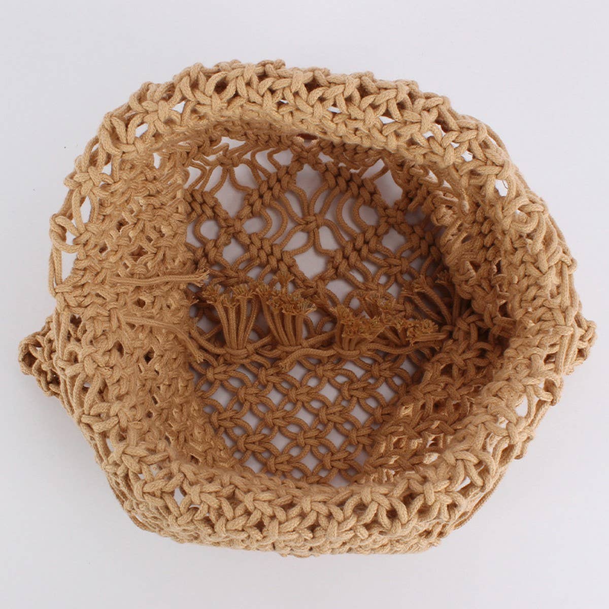 MESH BEACH BAG WITH HANDLES TOTES WITH MESH_CWAB4669