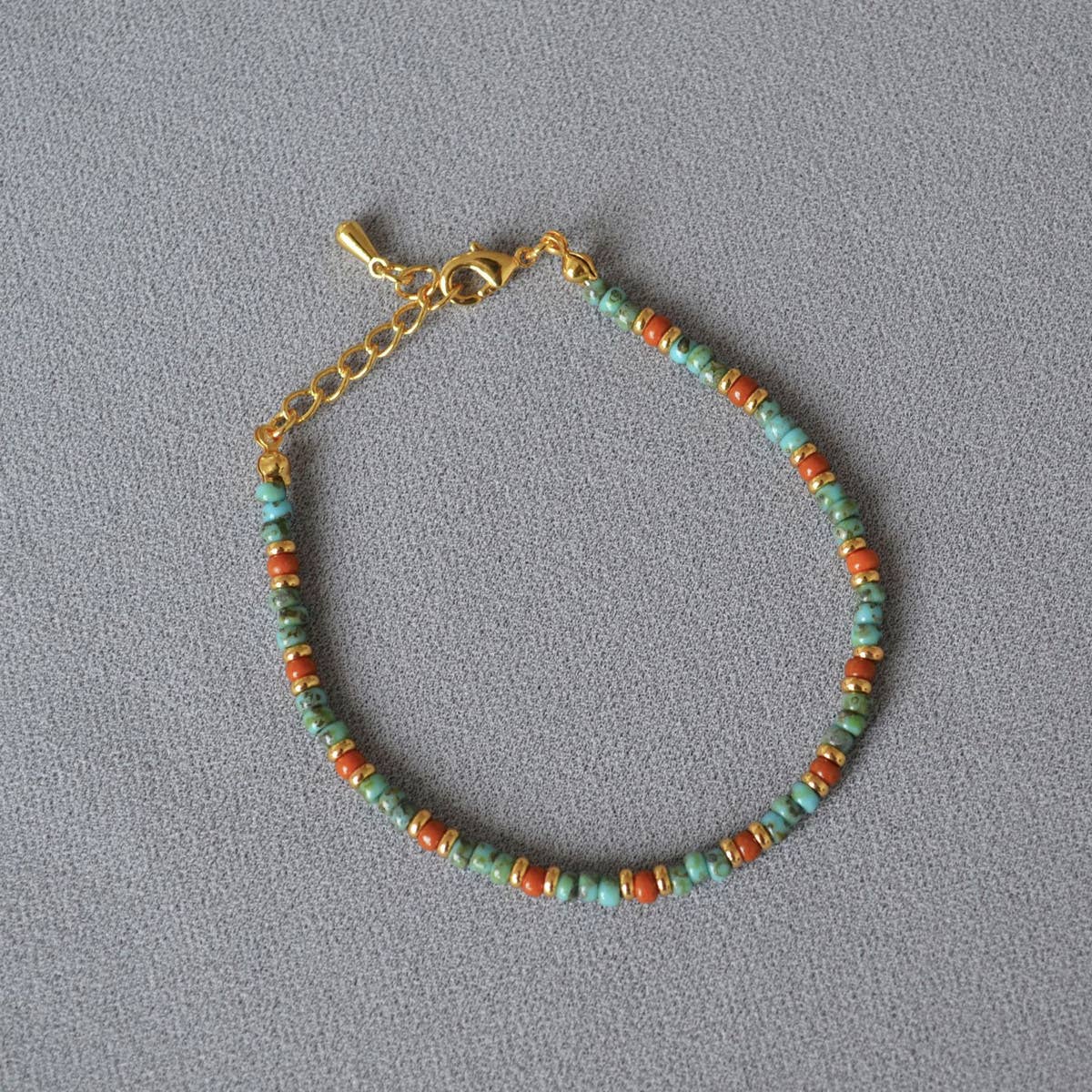 VINTAGE OIL PAINTING MAILLARD BEADED BRACELET