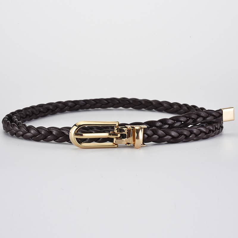 Tie knots to decorate weave a candy-colored belt