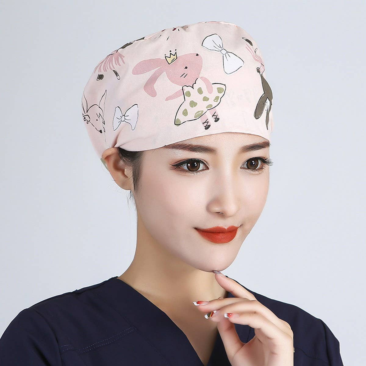 PURE COTTON CARTOON PRINT THIN TOE CAP_CWAH3389