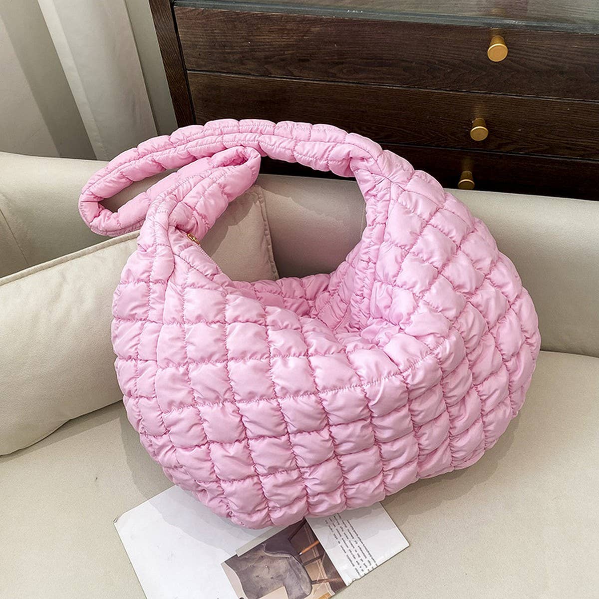 Large Puffy Cloud Tote Bag Shoulder Purse_CUAB00508