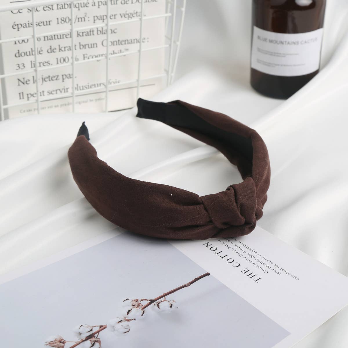 SIMPLE SOLID COLOR WIDE BRIM HEADBAND_CWAHA1675