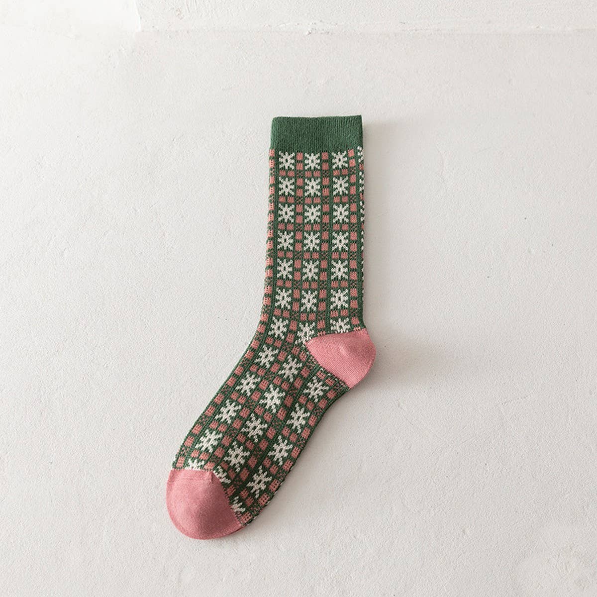 Geometric pattern fall/winter Christmas gift socks