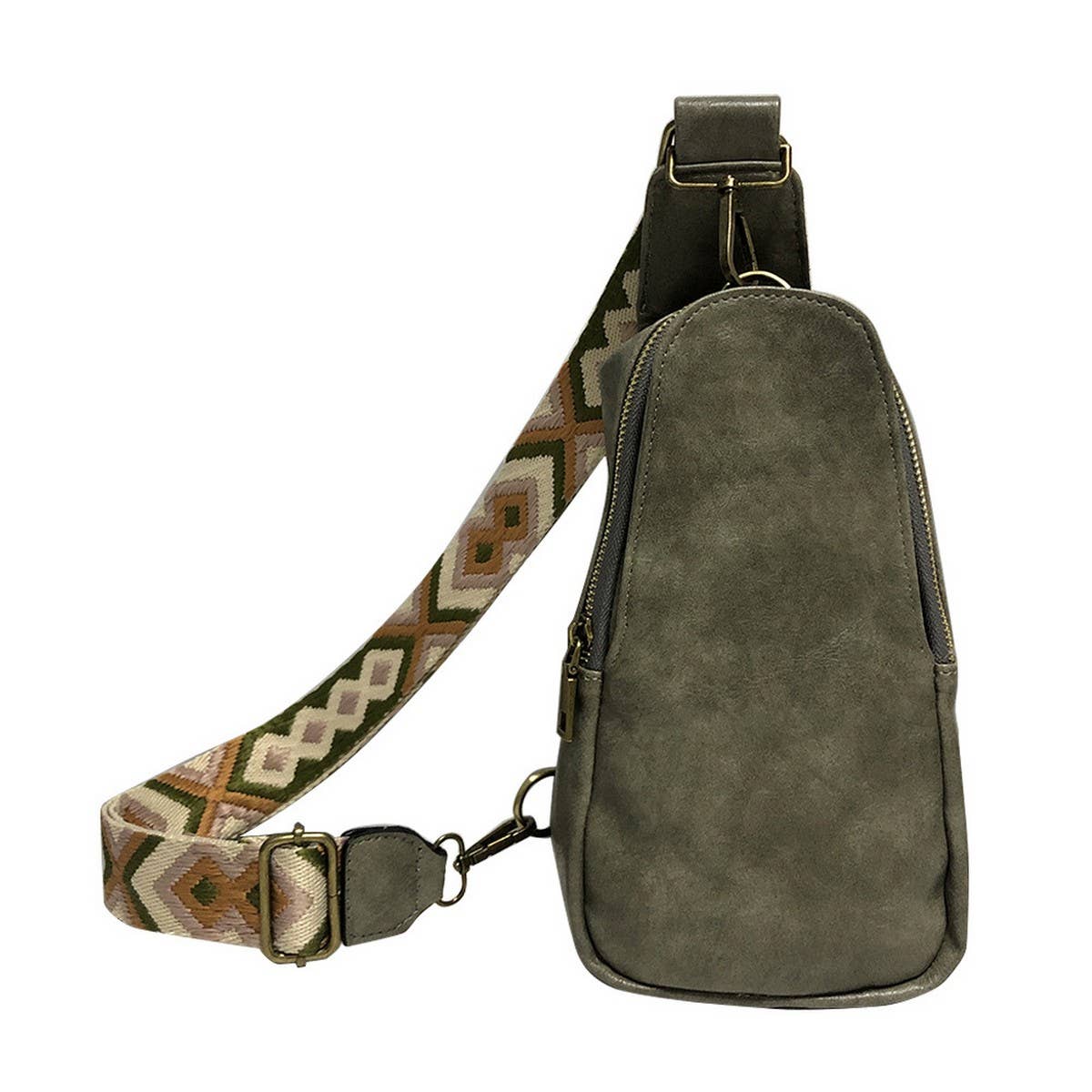 LEOPARD PRINT OUTDOOR SPORT BACKPACK CROSSBODY BAG_CWAB1398
