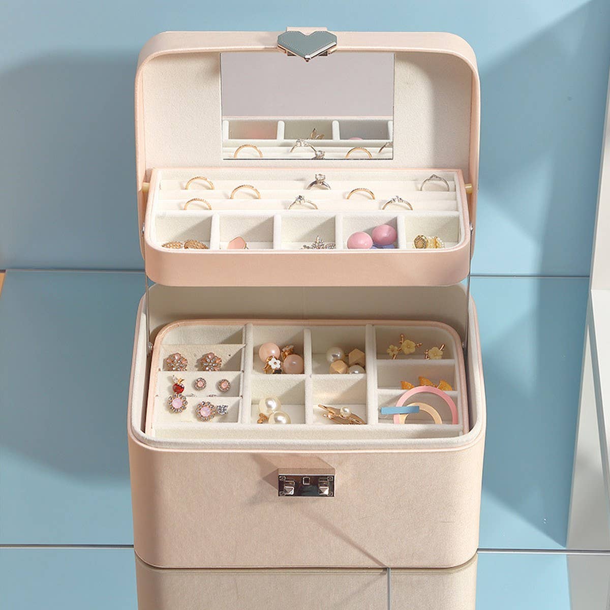 MULTI-LAYER FASHION JEWELRY STORAGE BOX
