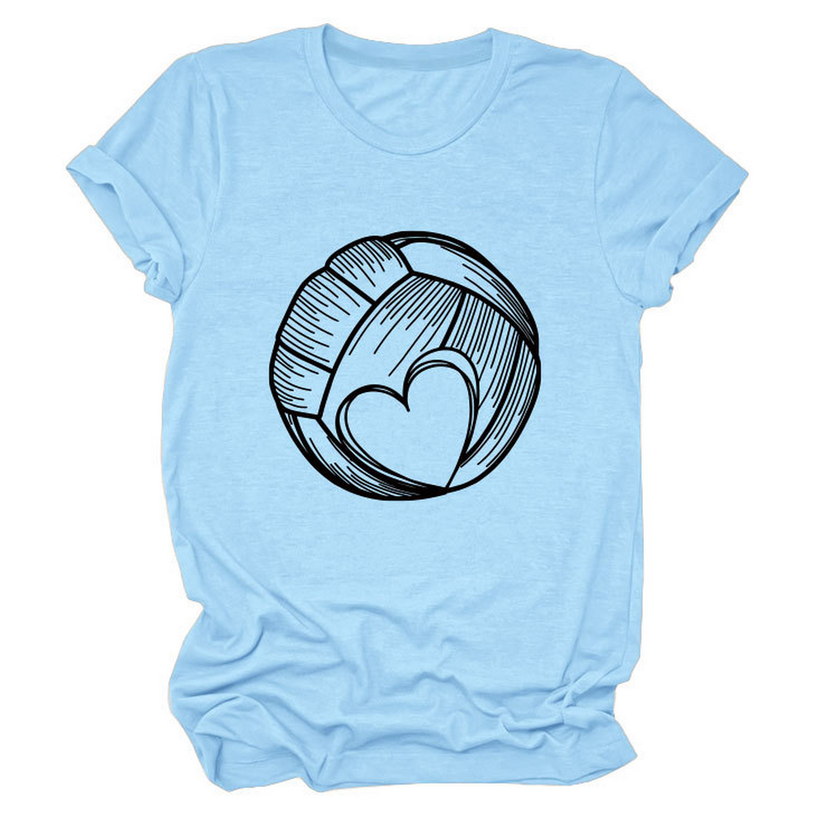 Love Football T-Shirt ? Casual Plus Size Top