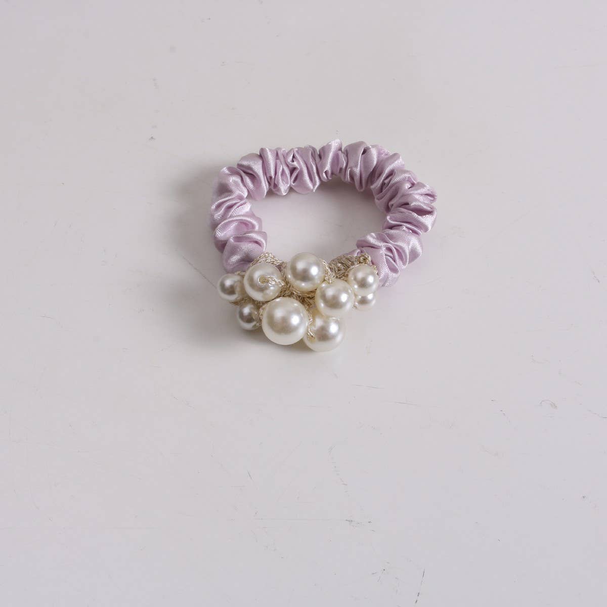 Elegant Pearl Scrunchie Simple Cute New Hair Tie
