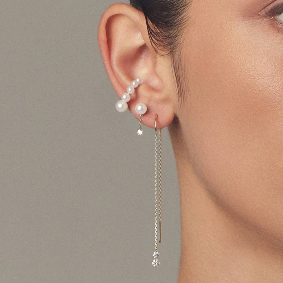 EXQUISITE PEARL ZIRCONIA 18K EARRINGS_CWAHA0906