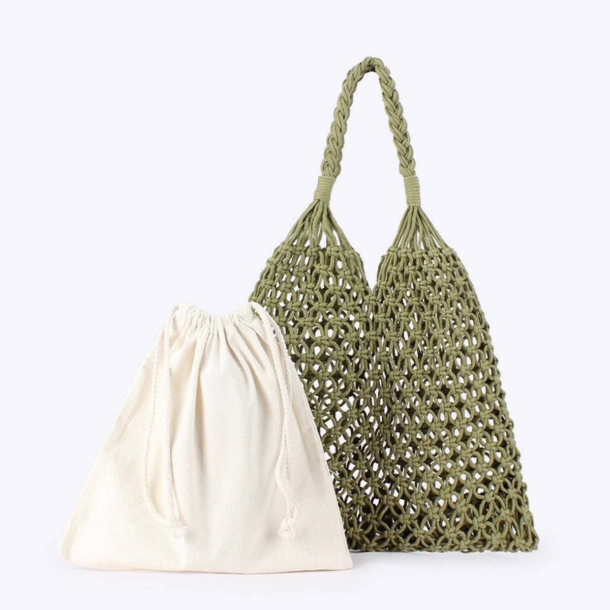 TRENDY WOVEN BEACH BAG WITH MESH SPACIOUS INTERIOR_CWAB4671
