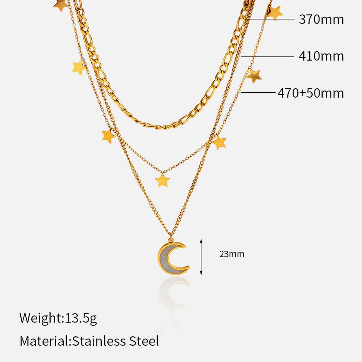VERSATILEGEOMETRIC OT BUCKLE HEART-SHAPE NECKLACE_CWAJE05671